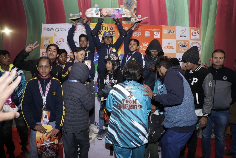 स्केटबोर्ड चैम्पियनशिप में हरियाणा ने पहली बार जीता नेशनल मेडल, दिल्ली ने लगतार दूसरी बार किया टॉप