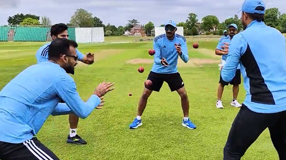 WTC Final 2023: इंग्लैंड में भारतीय खिलाड़ियों ने शुरू की मजेदार ट्रेनिंग, यहां देखें वीडियो