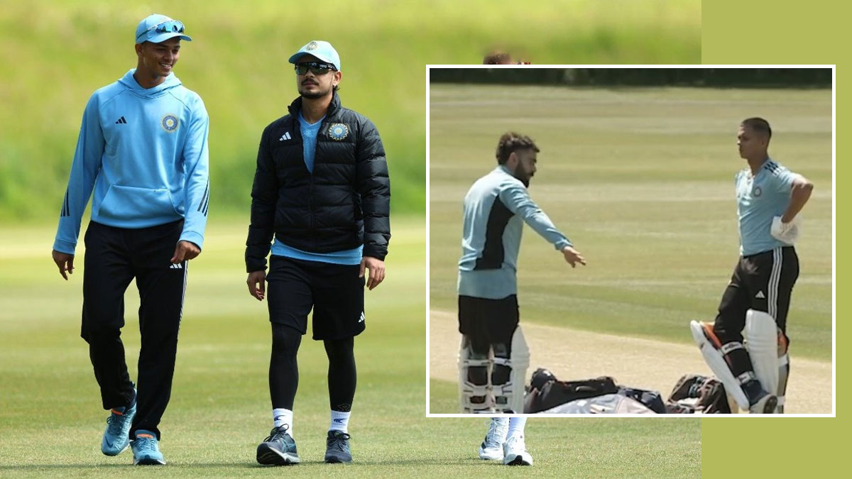 WTC Final से पहले यशस्वी जायसवाल ने किया पहला नेट सेशन, विराट कोहली ने दिए टिप्स- VIDEO