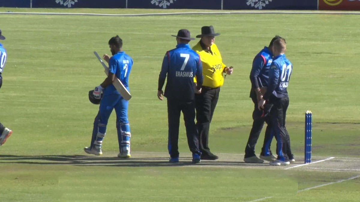 कर्नाटक की टीम ने नामिबिया को उसके ही घर पर पहले वनडे मुकाबले में 9 विकेट से हराया