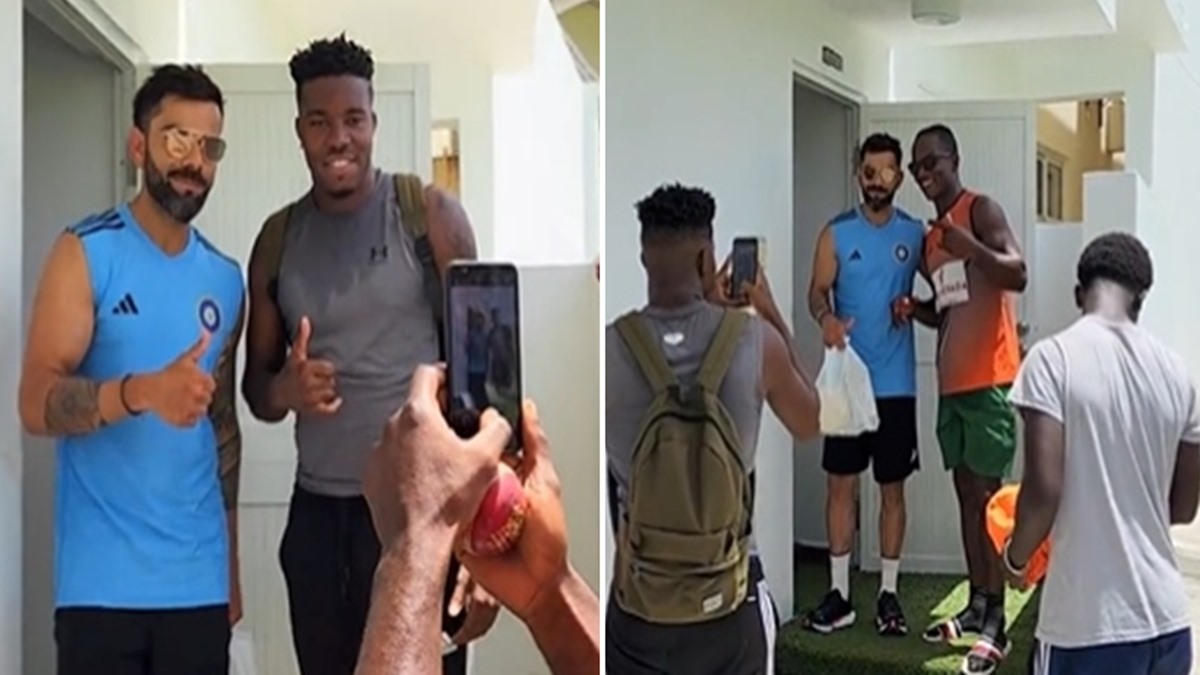 IND vs WI: युवा क्रिकेटर्स के बीच विराट कोहली ने बांटी खुशियां, वीडियो हो रहा वायरल