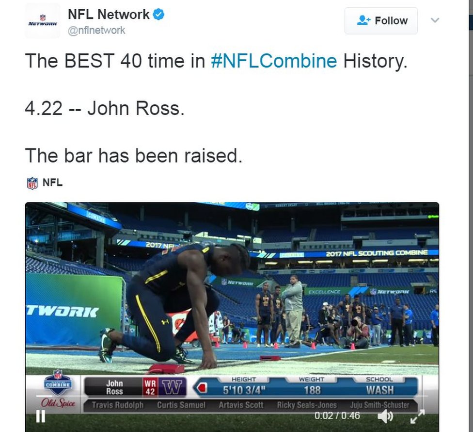 एनएफएल नेटवर्क का ट्वीट